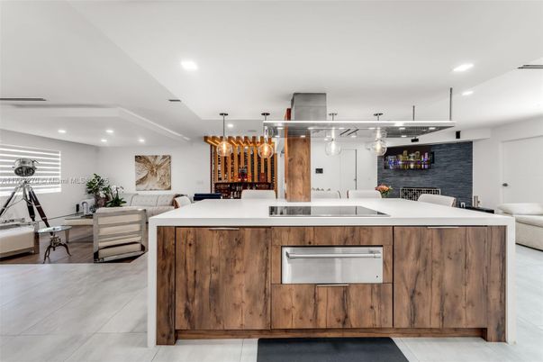 Dining room, Interior, Kitchen, Living room, Pendant Lights, Recessed Lighting