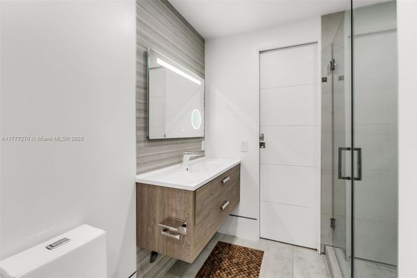 Bathroom, Glass Shower, Interior