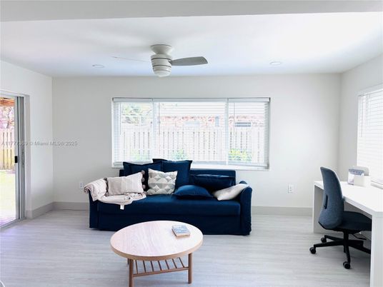 Home Office, Interior, Living room, Recessed Lighting, Wood Texture Flooring