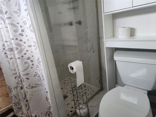 Bathroom, Glass Shower, Interior, Marble Walls