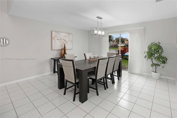 Dining room, Interior, Pendant Lights