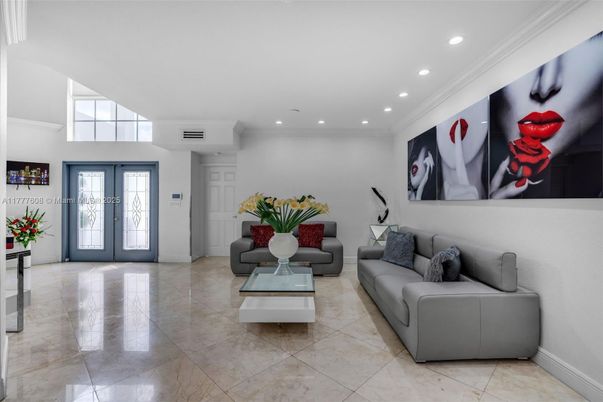 Interior, Living room, Recessed Lighting