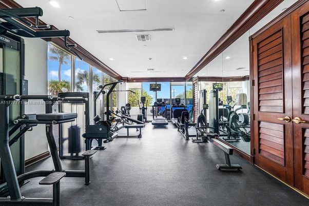 Fitness Equipment, Gym, Interior, Recessed Lighting