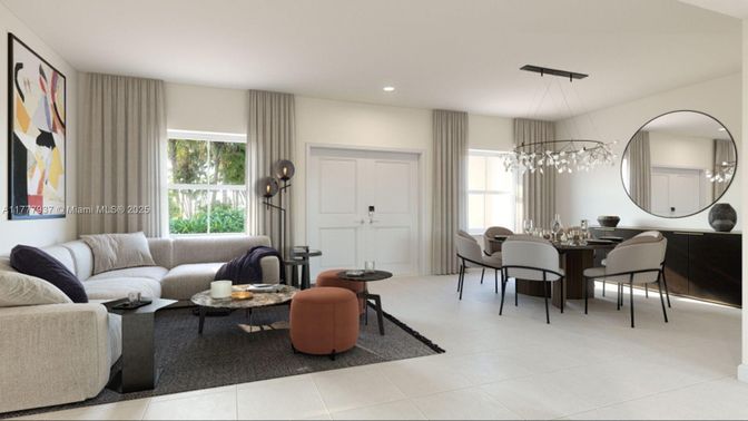 Dining room, Interior, Living room, Pendant Lights, Recessed Lighting