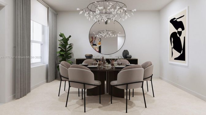 Chandelier, Dining room, Interior