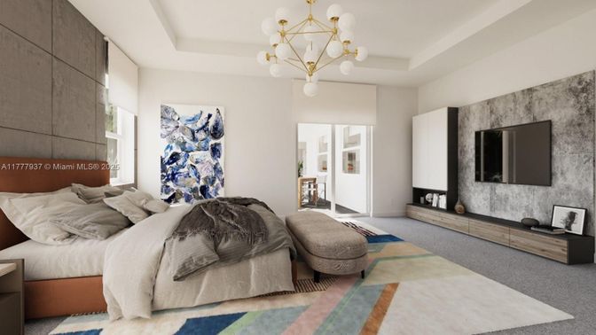 Bedroom, Interior, Pendant Lights