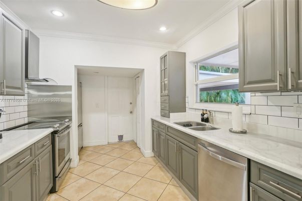 Interior, Kitchen, Recessed Lighting, Stainless Steel Appliances