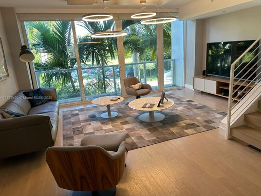 Interior, Living room, Pendant Lights, Wood Texture Flooring