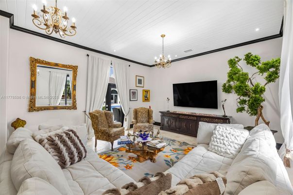 Chandelier, Interior, Living room, Recessed Lighting