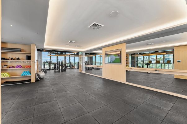 Fitness Equipment, Interior, Recessed Lighting