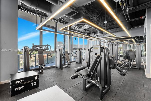 Fitness Equipment, Gym, Interior