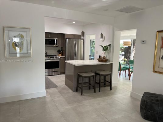 Interior, Kitchen, Pendant Lights, Recessed Lighting, Stainless Steel Appliances