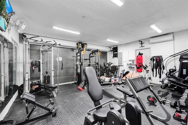 Fitness Equipment, Gym, Interior, Recessed Lighting