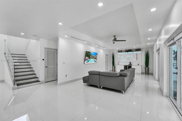Interior, Living room, Recessed Lighting