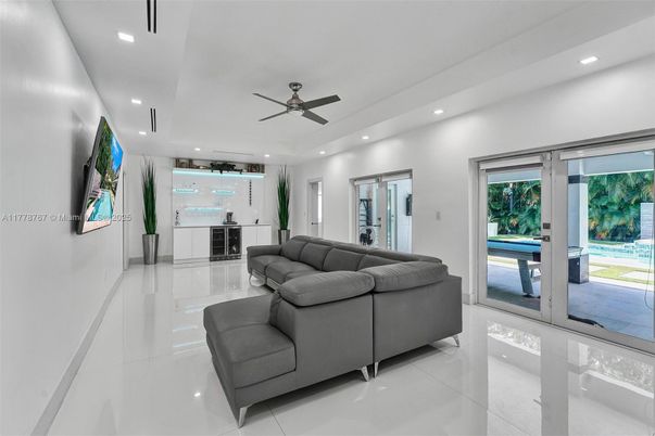 Interior, Living room, Recessed Lighting