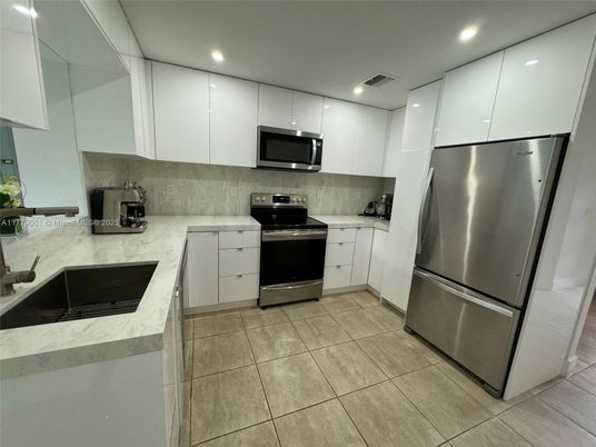 Interior, Kitchen, Recessed Lighting, Stainless Steel Appliances