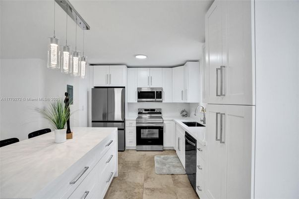Interior, Kitchen, Pendant Lights, Recessed Lighting, Stainless Steel Appliances