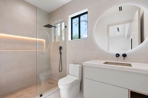 Bathroom, Glass Shower, Interior
