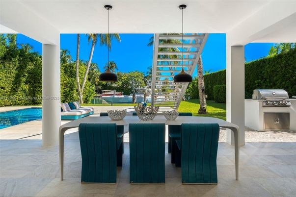 Exterior, Pendant Lights, Pool