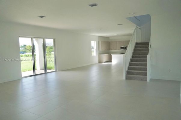 Empty room, Interior, Kitchen, Recessed Lighting