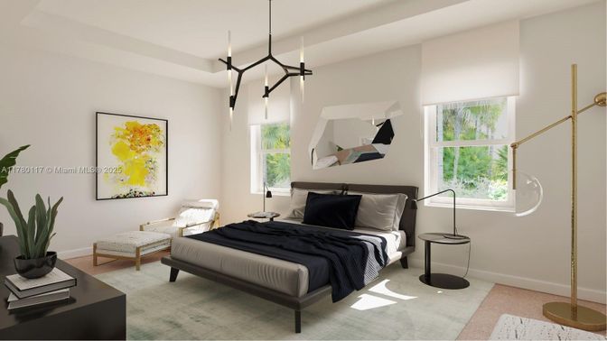 Bedroom, Interior, Pendant Lights