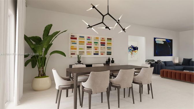 Dining room, Interior, Living room, Pendant Lights