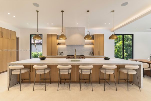 Interior, Kitchen, Pendant Lights, Recessed Lighting, Stainless Steel Appliances