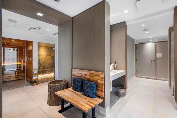Bathroom, Interior, Recessed Lighting, Wooden Walls