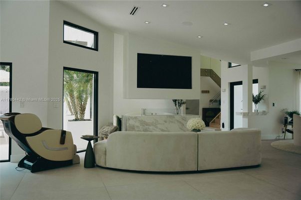 Interior, Living room, Recessed Lighting