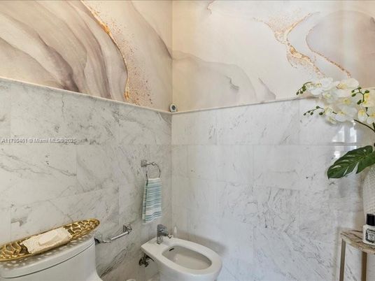 Bathroom, Interior, Marble Walls