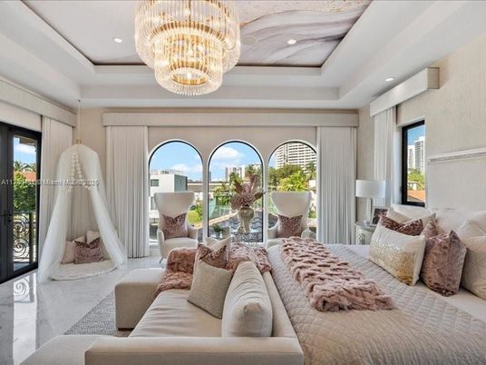 Bedroom, Chandelier, Interior, Living room, Recessed Lighting