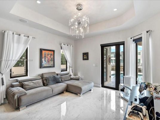 Chandelier, Interior, Living room, Marble, Recessed Lighting