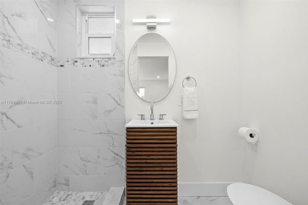 Bathroom, Interior, Marble Walls