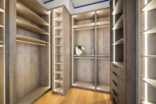 Interior, Walk-in Closets, Wood Texture Flooring