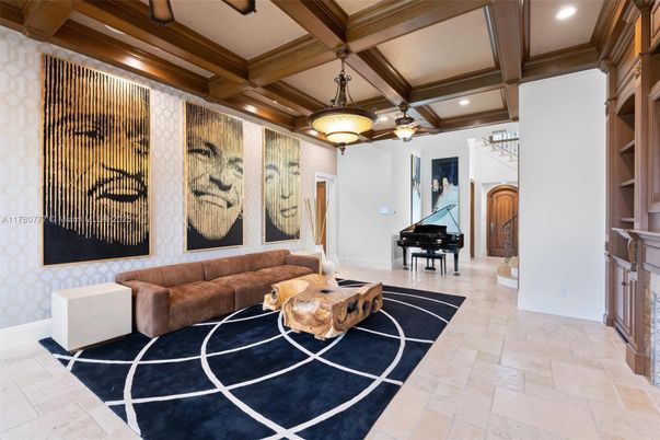 Interior, Pendant Lights, Piano, Recessed Lighting, Wooden Beams
