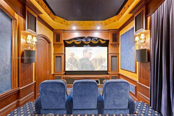 Home Theatre Room, Interior, Projection Screen, Recessed Lighting, Theatre Room