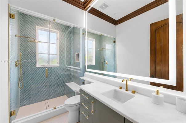 Bathroom, Glass Shower, Interior