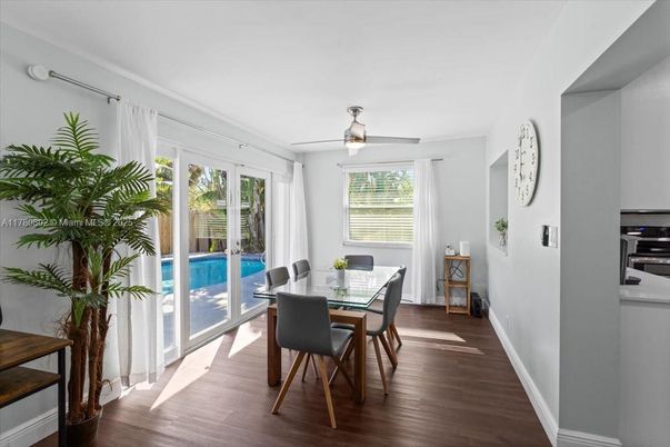 Dining room, Interior, Wood Texture Flooring