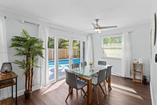 Dining room, Interior, Wood Texture Flooring