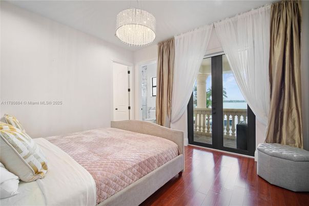 Bedroom, Chandelier, Interior, Wood Texture Flooring