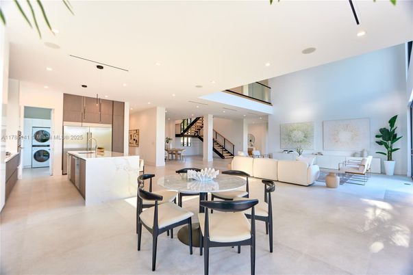 Dining room, Interior, Kitchen, Living room, Pendant Lights, Recessed Lighting