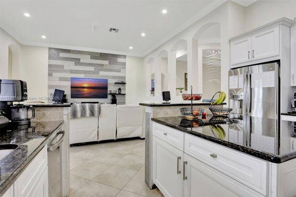 Interior, Kitchen, Living room, Recessed Lighting, Stainless Steel Appliances