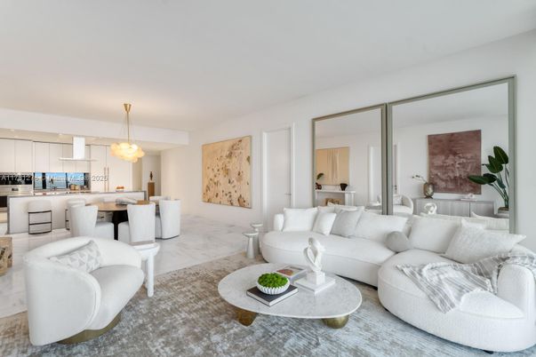 Dining room, Interior, Kitchen, Living room, Marble, Pendant Lights