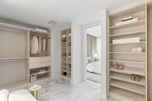 Bedroom, Interior, Marble, Walk-in Closets