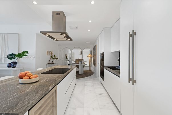 Interior, Kitchen, Marble, Recessed Lighting