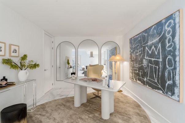 Home Office, Interior, Marble