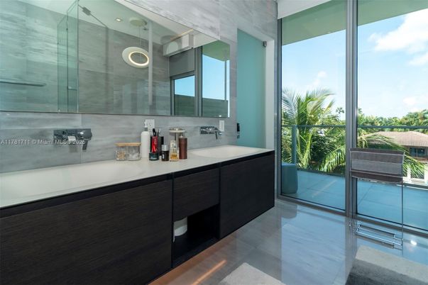 Bathroom, Dual Sink Vanities, Glass Shower, Interior