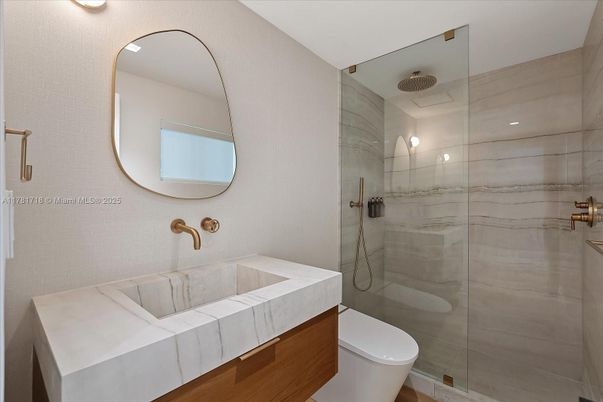 Bathroom, Glass Shower, Interior