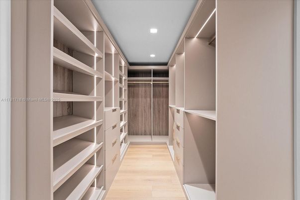 Interior, Recessed Lighting, Walk-in Closets, Wood Texture Flooring