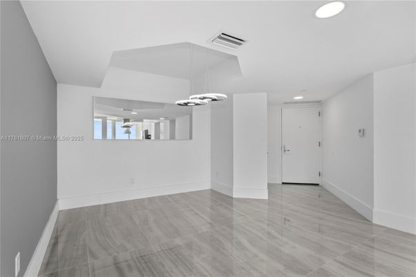 Empty room, Interior, Pendant Lights, Recessed Lighting, Wood Texture Flooring